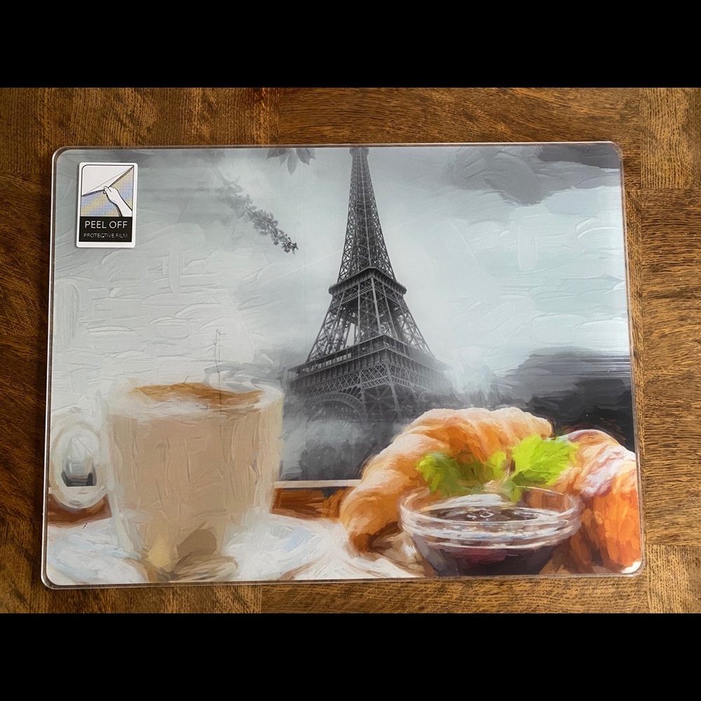 Breakfast in Paris acrylic placemats - Picture 1 of 7